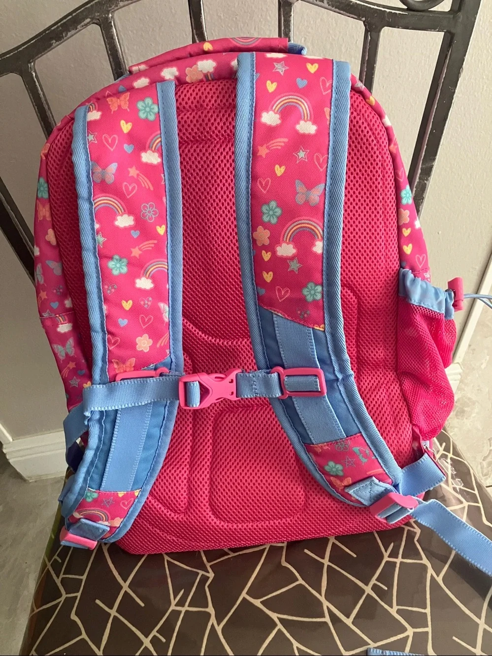 BENTGO Girl’s Pink Rainbow Prints 2-in-1 Backpack & Insulated Lunch Bag